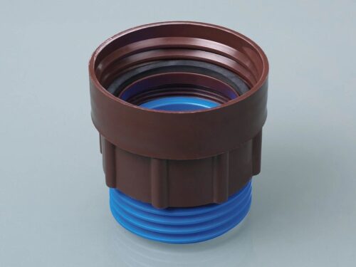 Adapter gwintu 64mm(BSI) zewnętrzny-DIN71 wewnętrzny, brązowy