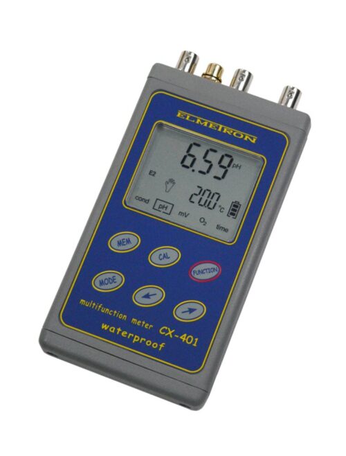 21-CX-401 - WODOSZCZELNY WIELOFUNKCYJNY PRZYRZĄDTERENOWO - LABORATORYJNY CX-401 - PRZENOŚNY / LABORATORYJNY, BEZ ELEKTROD, Z CZUJNIKIEM TEMP. I ZASILACZEM.