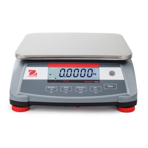 OHAUS Ranger 3000 R31P6-M 6kg, 2g - szybka waga stołowa z akumulatorem i legalizacją