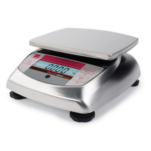 OHAUS Valor 3000 V31XW6 6kg, 1g IP65 - kompaktowa waga stołowa, obudowa nierdzewna, brak legalizacji