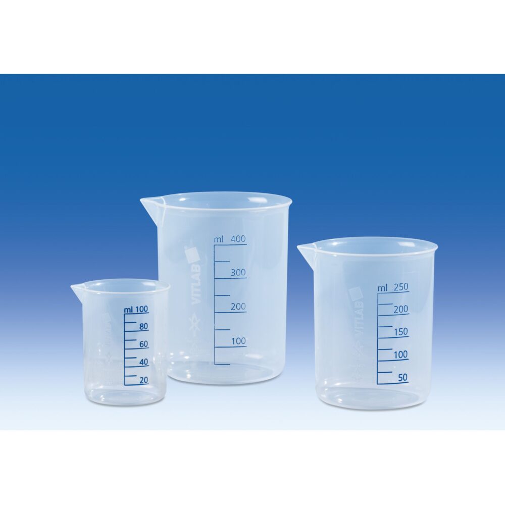 VIT606081 Zlewka PP skala niebieska 5000ml